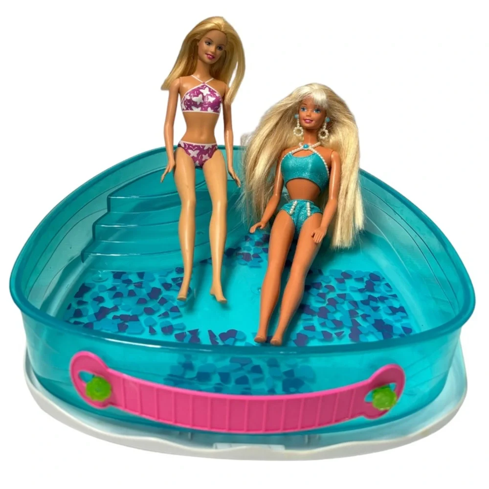 Barbie Swim Set Rare Vintage Y2K Retro Barbie Doll Swimming Pool Bundle Lot